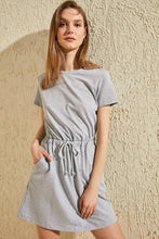 Load image into Gallery viewer, Trendyol Lacing Detailed Sweat Knitted Dress TWOSS20EL1075
