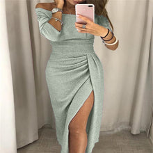 Load image into Gallery viewer, NEDEINS 2020 mode Sexy longue robe d&#39;été femmes élégant Vestido fête robes de grande taille robes femmes décontracté robe de nuit
